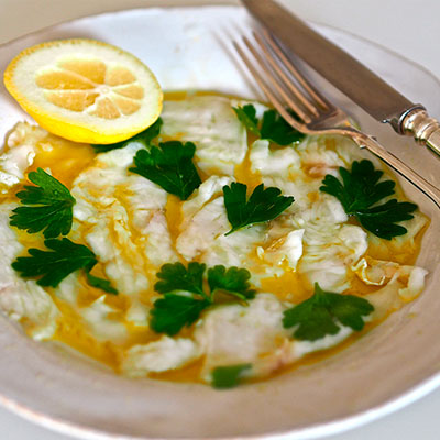 Marinoitua kalaa Sikke’s ravintolan tapaan