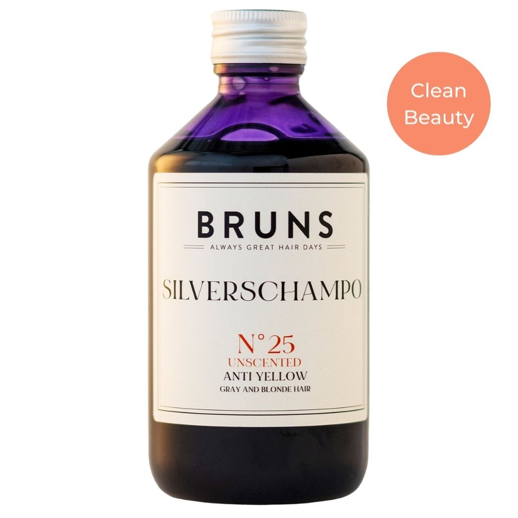 BRUNS Products Nr25 Unscented Blonde Beauty Shampoo Hajusteeton Hopeashampoo 300ml