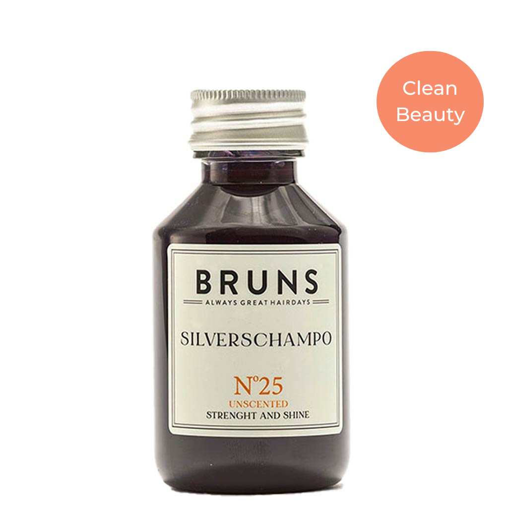 BRUNS Products Nr25 Unscented Blonde Beauty Shampoo Hajusteeton Hopeashampoo 100ml