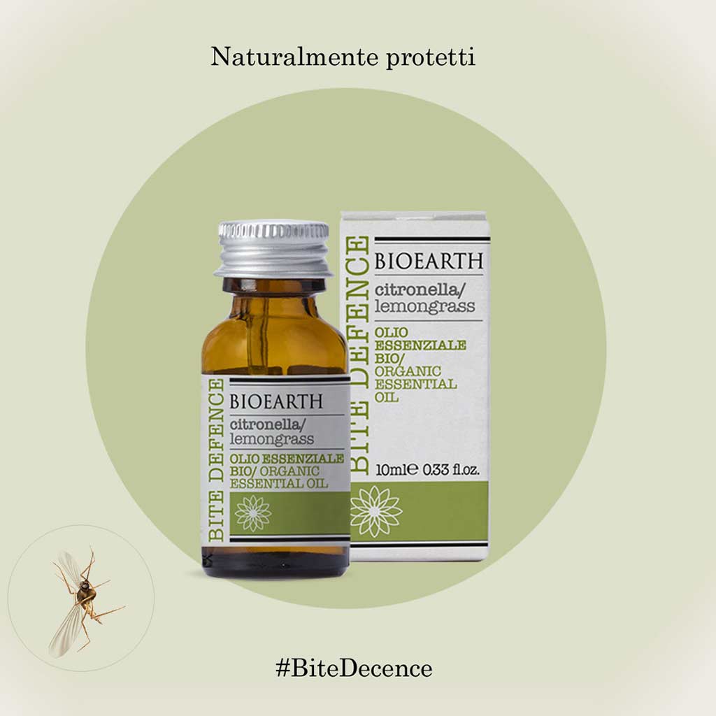 Bioearth Bite Defence Organic Essential Oil Eteerinen öljy Sitruunaruoho 10ml