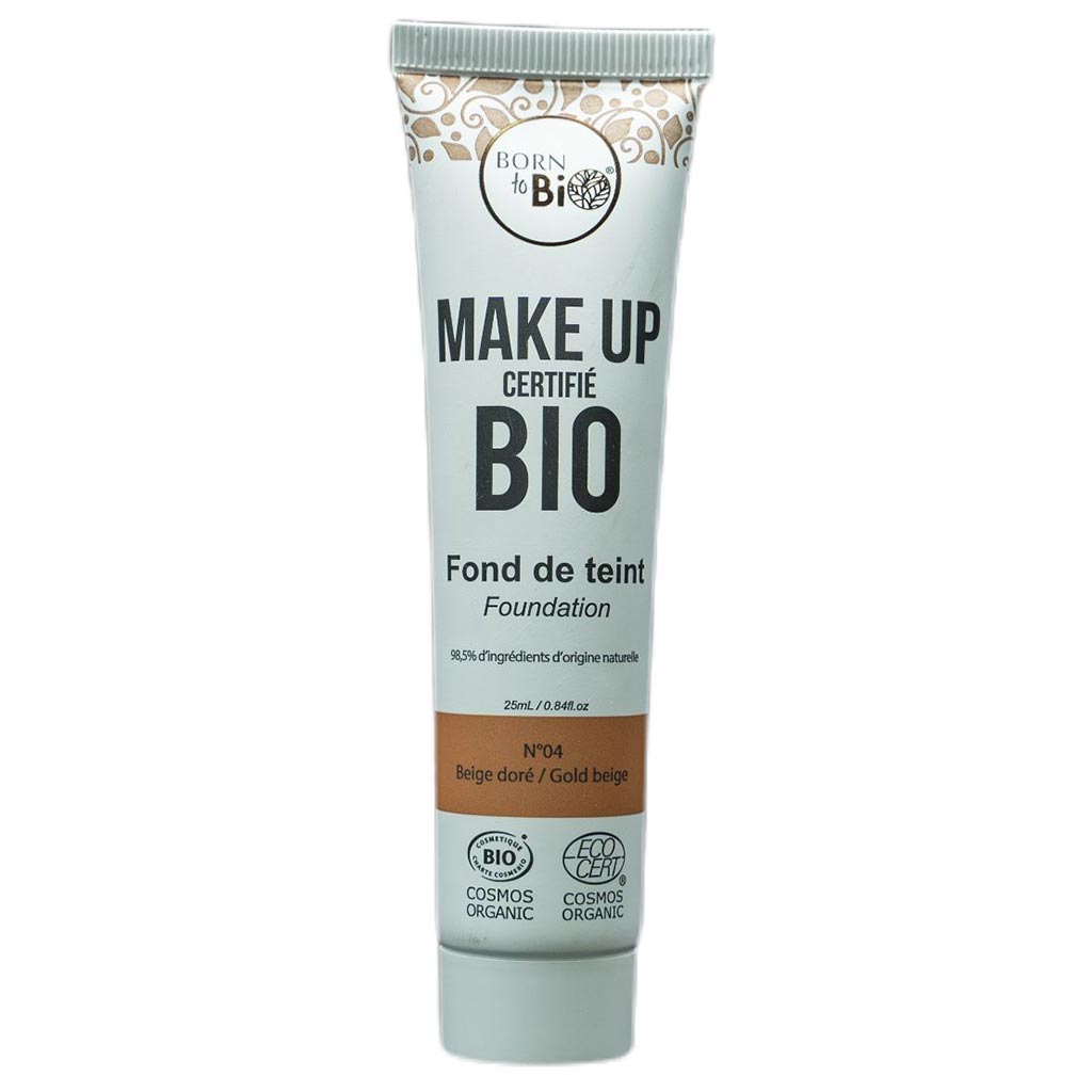Born to Bio Organic Foundation - Meikkivoide 25ml - Golden Beige