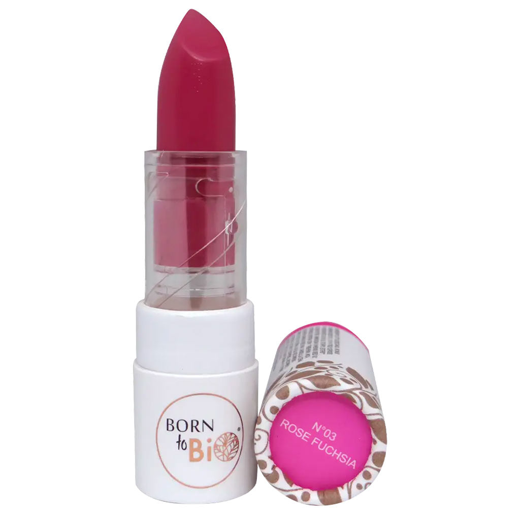 Born to Bio Organic Lipstick - Huulipuna 3,5g - Rose Fuchsia