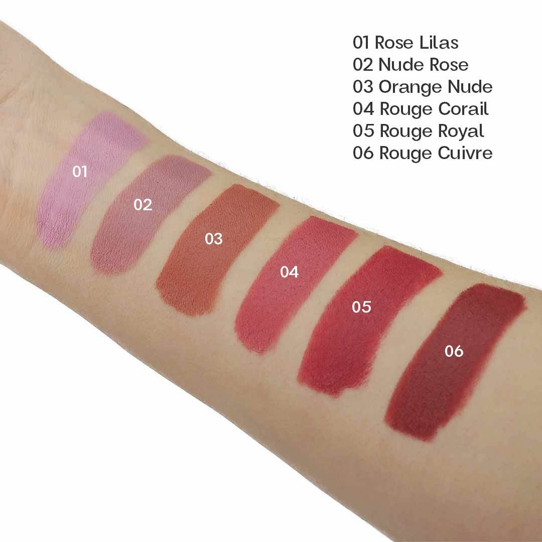 Born to Bio Organic Matt Lipstick - Mattahuulipuna 3,5g - Rouge Corail