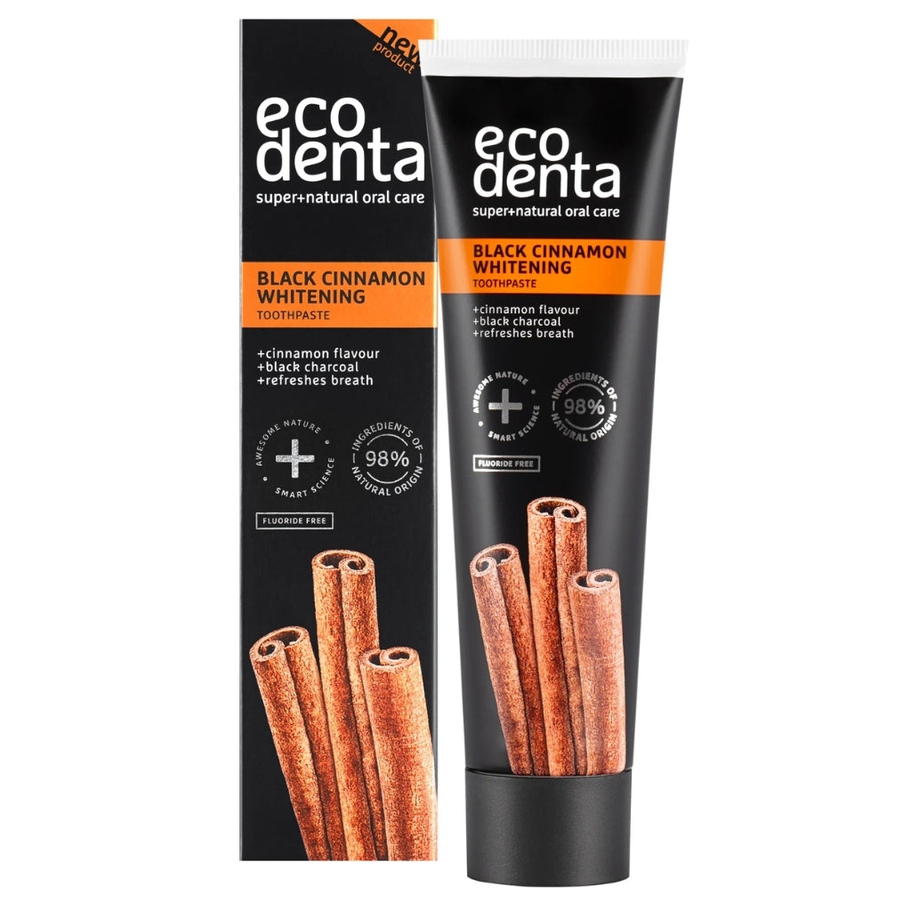 Ecodenta Black Cinnamon Whitening Toothpaste Hammastahna 100ml