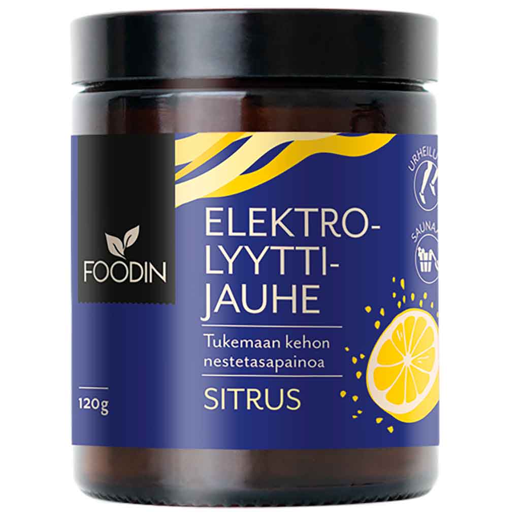 Foodin Elektrolyyttijauhe Sitrus 120g