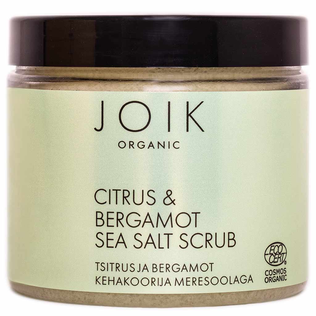 JOIK Organic Citrus & Bergamot Sea Salt Scrub Vartalokuorinta 240g