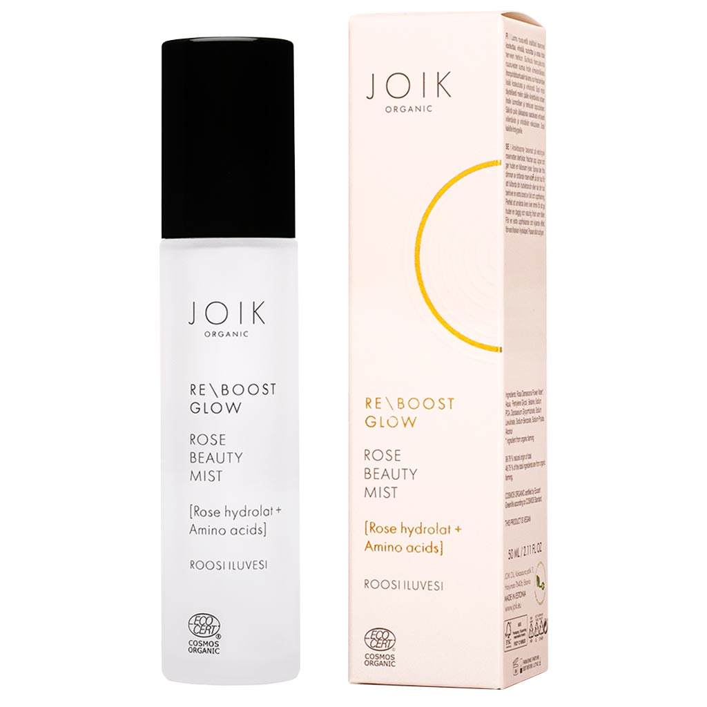 JOIK Organic Re-Boost Glow Rose Beauty Mist Kasvosuihke 50ml