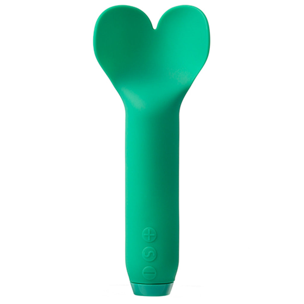 Je Joue Amour Bullet Vibrator with Fluttering Heart Tip - Emerald Green