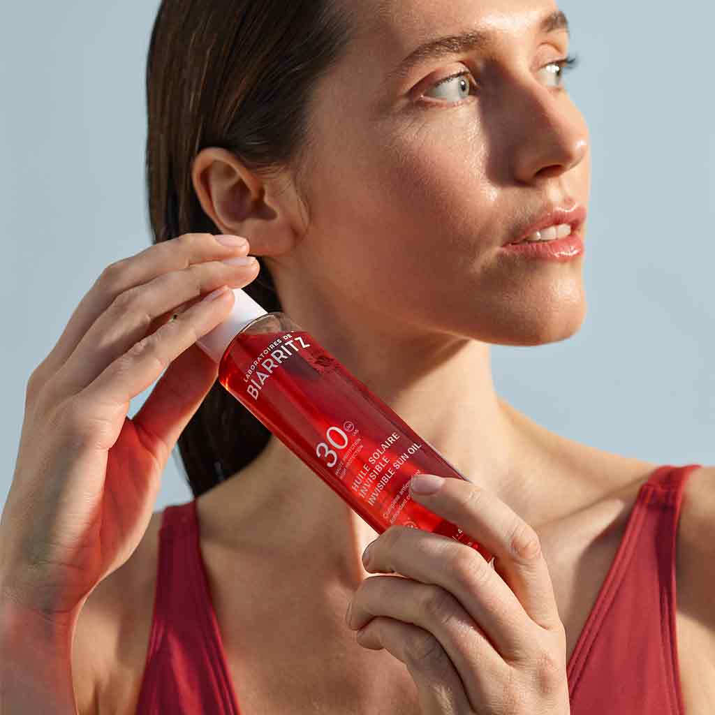Laboratoires de Biarritz Suncare Invisible Oil Aurinkosuojaöljy SPF30 125ml