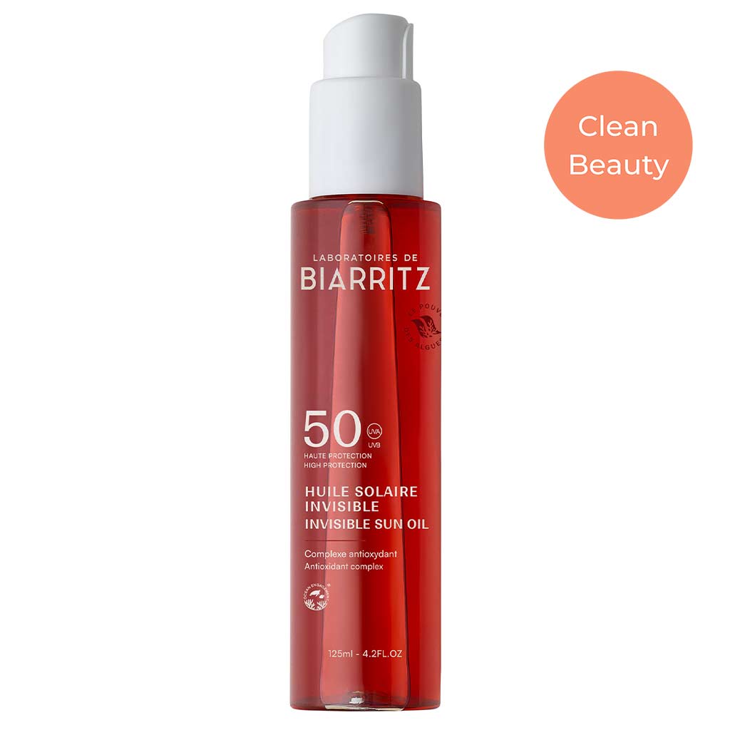 Laboratoires de Biarritz Suncare Invisible Oil Aurinkosuojaöljy SPF50 125ml