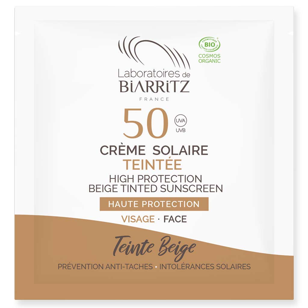 Alga Maris Sävyttävä Aurinkovoide kasvoille SPF50 Näyte - Beige