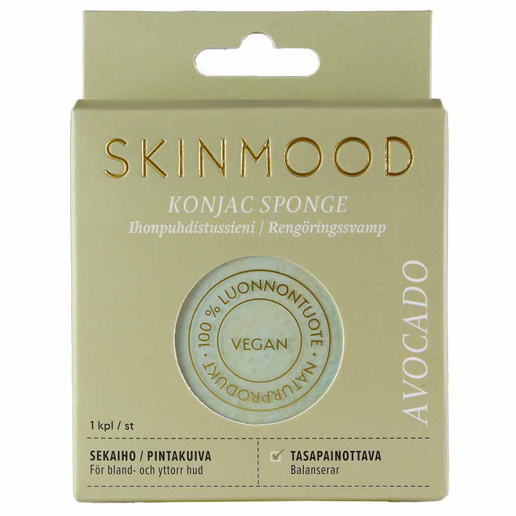 SkinMood Konjac Avokado Kasvosieni Sekaiholle