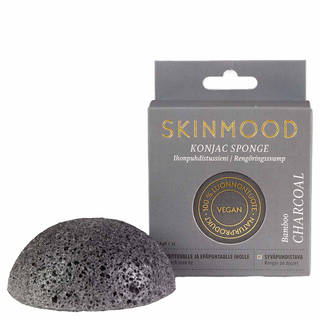 SkinMood Konjac Bambuhiili kasvosieni rasvoittuvalle iholle