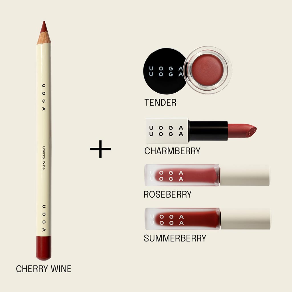 Uoga Uoga Lip Pencil Huultenrajauskynä 5g - 856 Cherry Wine