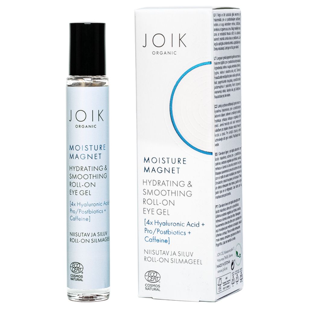 JOIK Organic Moisture Magnet Hydrating & Smooting Roll-On Eye Gel Silmänympärysseerumi 10ml