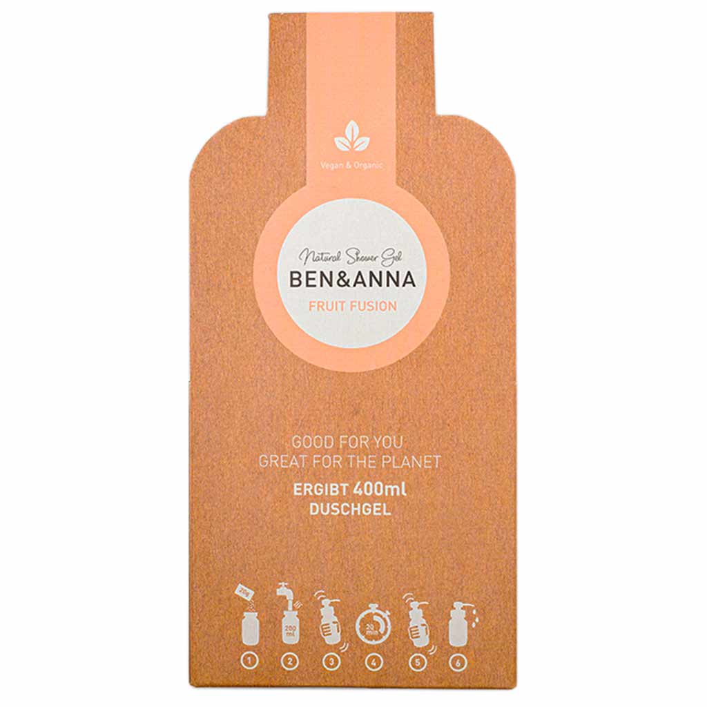 Ben & Anna Shower Gel Flakes Suihkugeelihiutaleet Fruit Fusion 2x20g