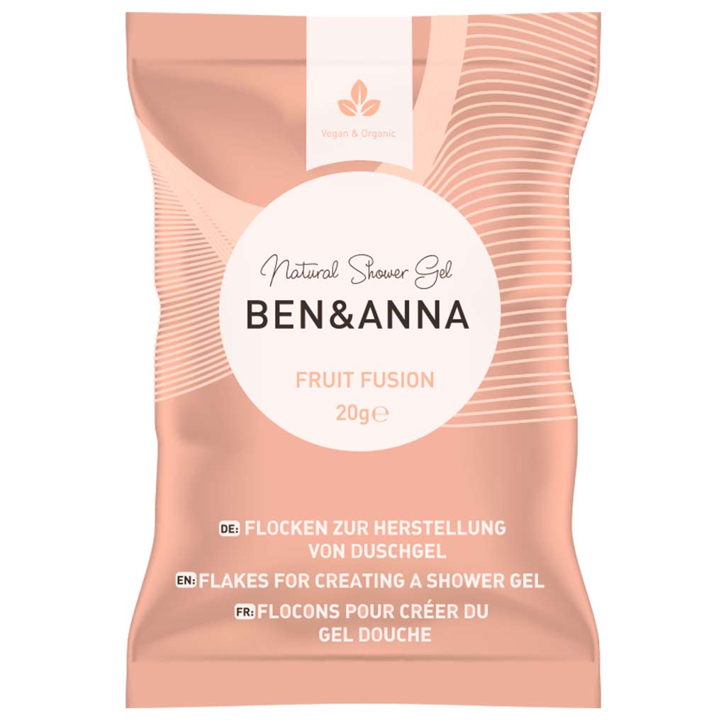 Ben & Anna Shower Gel Flakes Suihkugeelihiutaleet Fruit Fusion 2x20g