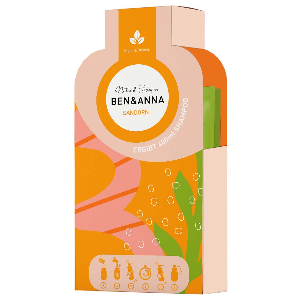 Ben & Anna Shampoo Flakes Shampoohiutaleet Sanddorn 2 x 20g