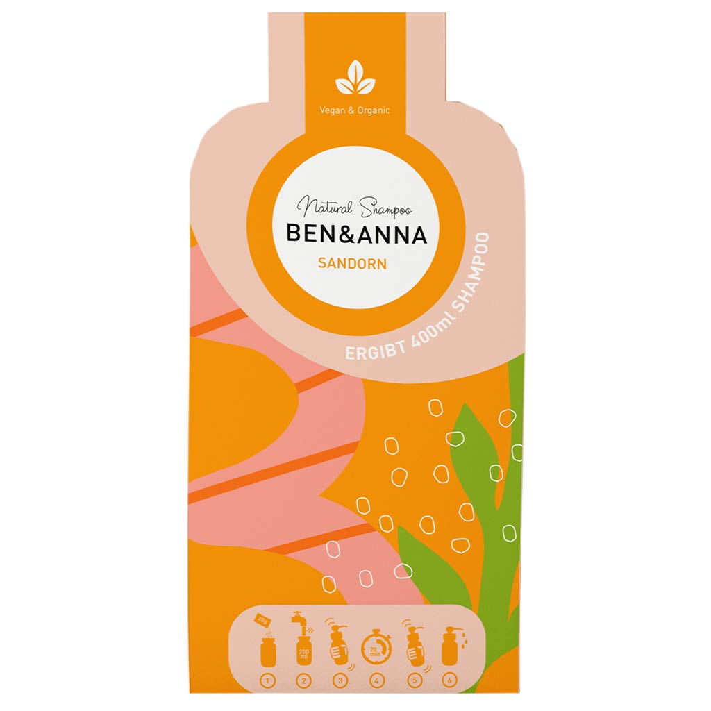 Ben & Anna Shampoo Flakes Shampoohiutaleet Sanddorn 2 x 20g