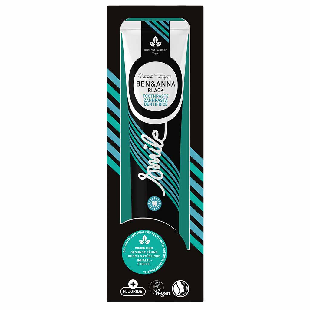 Ben & Anna Toothpaste Hammastahna Alumiinituubissa Black 75ml