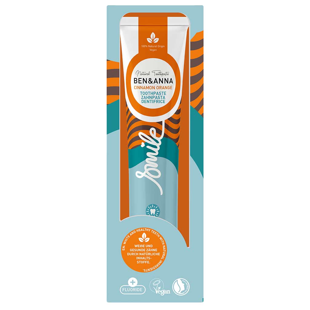 Ben & Anna Toothpaste Hammastahna Alumiinituubissa Cinnamon Orange 75ml