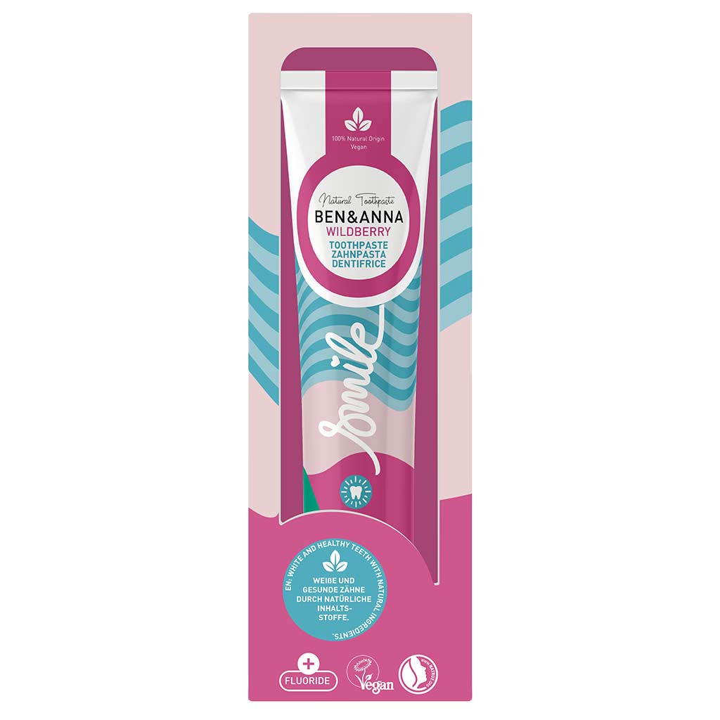 Ben & Anna Toothpaste Hammastahna Alumiinituubissa Wild Berry 75ml