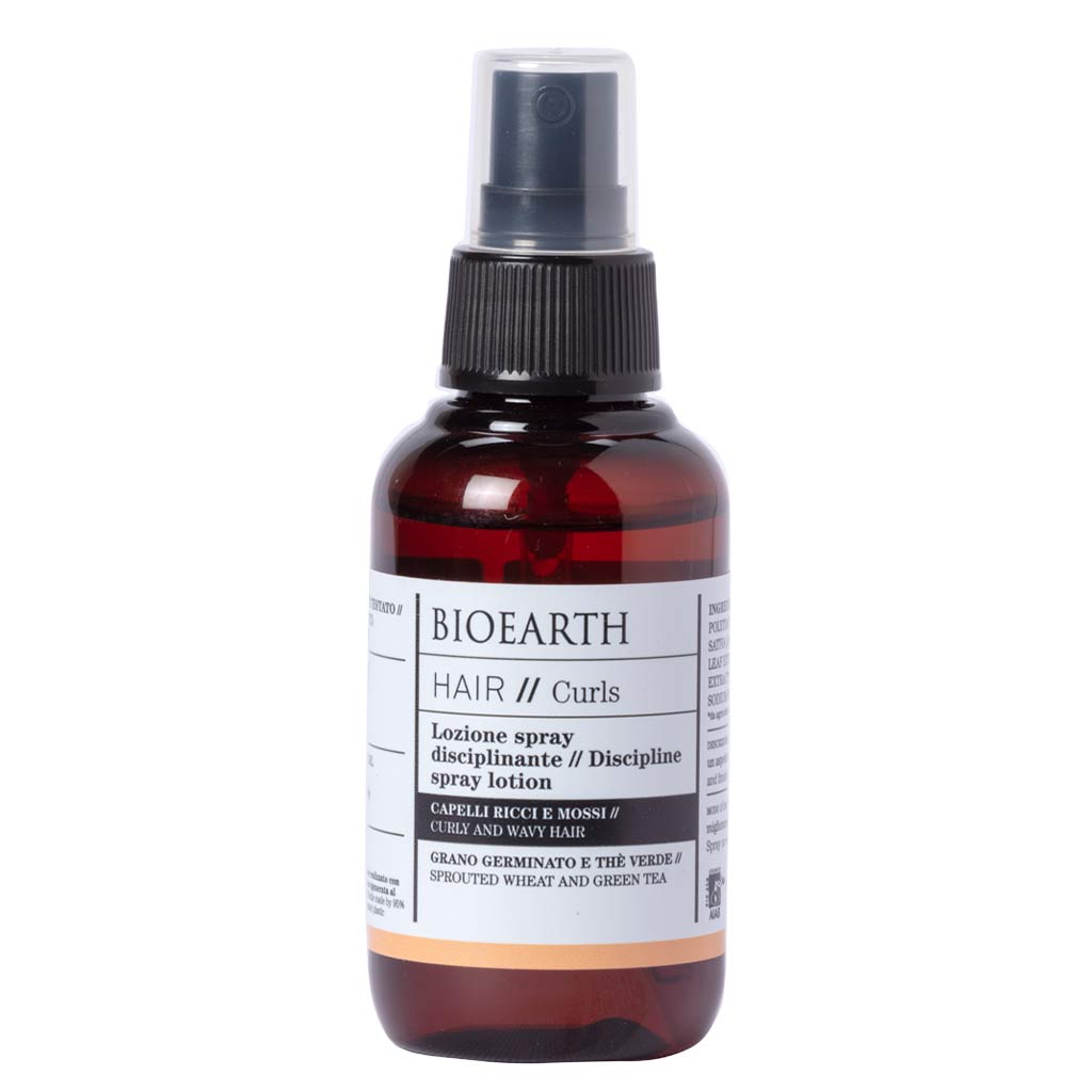 Bioearth HAIR 2.0 Discipline Spray Lotion Muotoilusuihke kiharille hiuksille 100ml