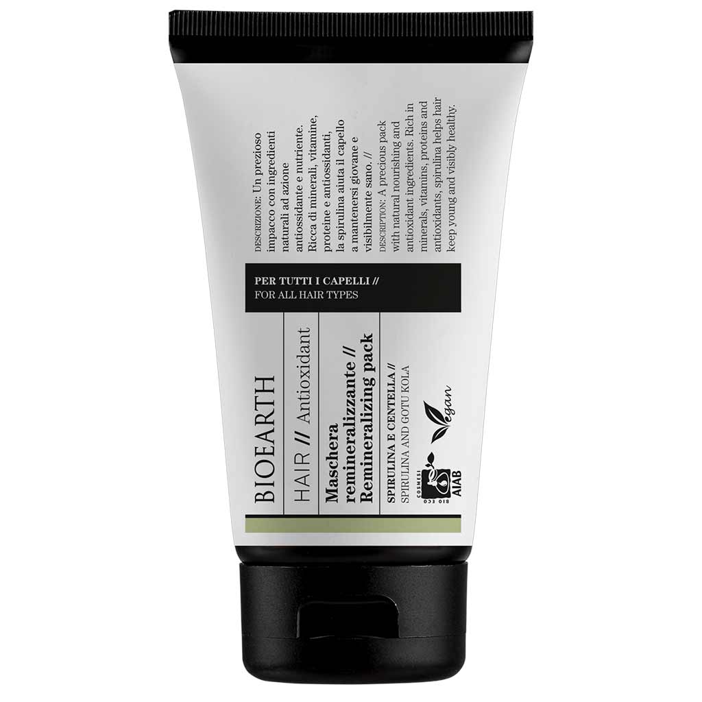 Bioearth HAIR 2.0 Remineralizing Pack Tehohoito kaikille hiuslaaduille 150ml