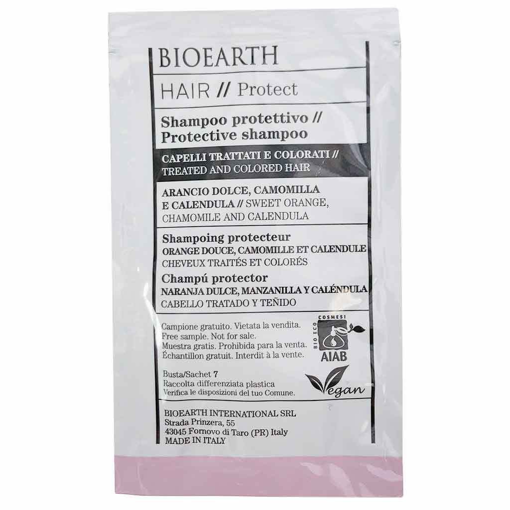 Bioearth HAIR 2.0 Protective Shampoo Käsitellyille ja värjätyille hiuksille 8ml Näyte