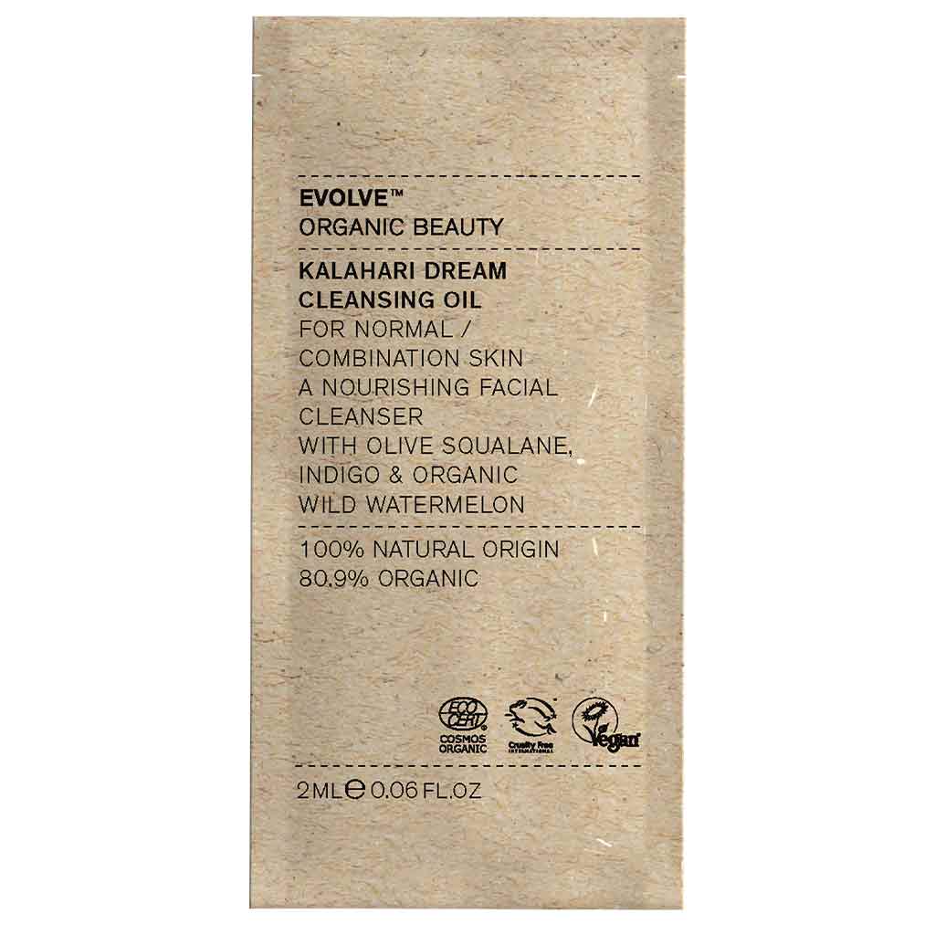 Evolve Organic Beauty Kalahari Dream Cleansing Oil Puhdistusöljy 2ml Näyte