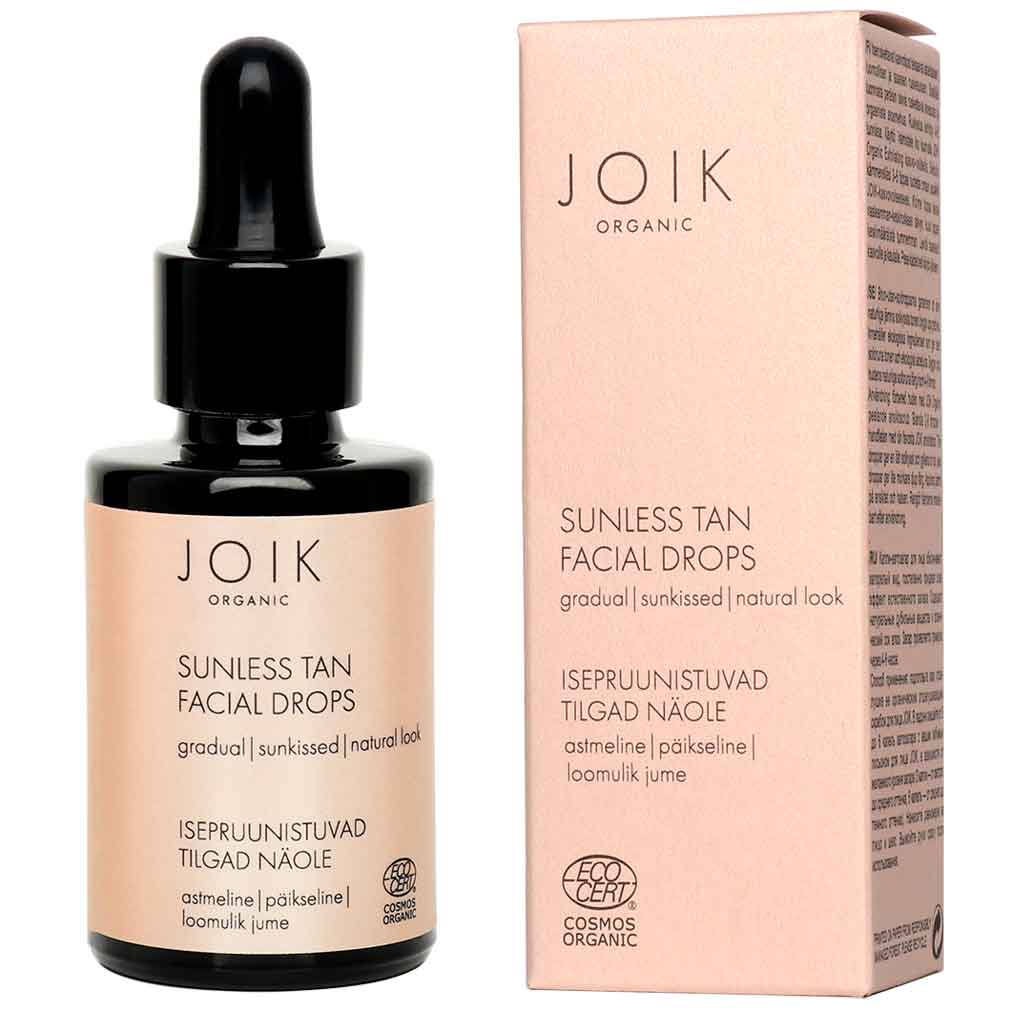 JOIK Organic Sunless Tan Facial Drops itseruskettavat kasvotipat 30ml