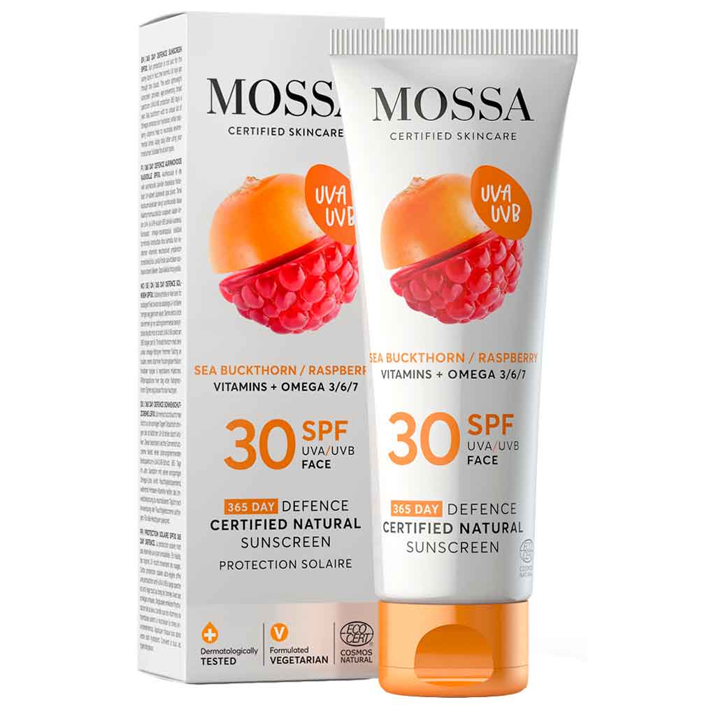 Mossa 365 Days Defence Certified Natural Sunscreen Aurinkovoide SPF30 50ml