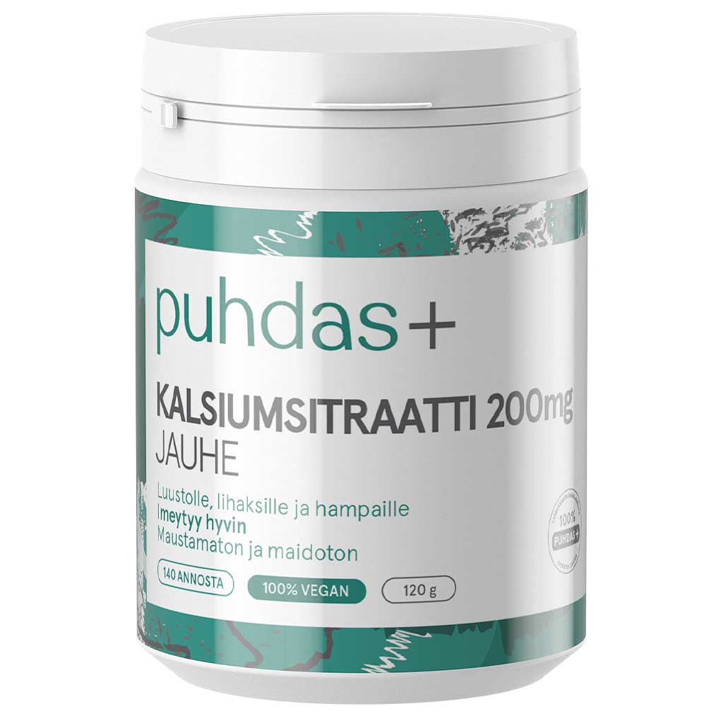 Puhdas+ Kalsiumsitraatti 200 mg