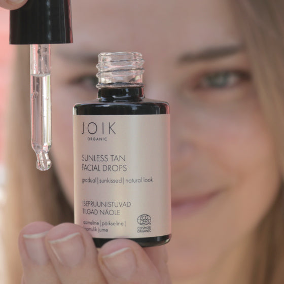 JOIK Organic Sunless Tan Facial Drops itseruskettavat kasvotipat 30ml