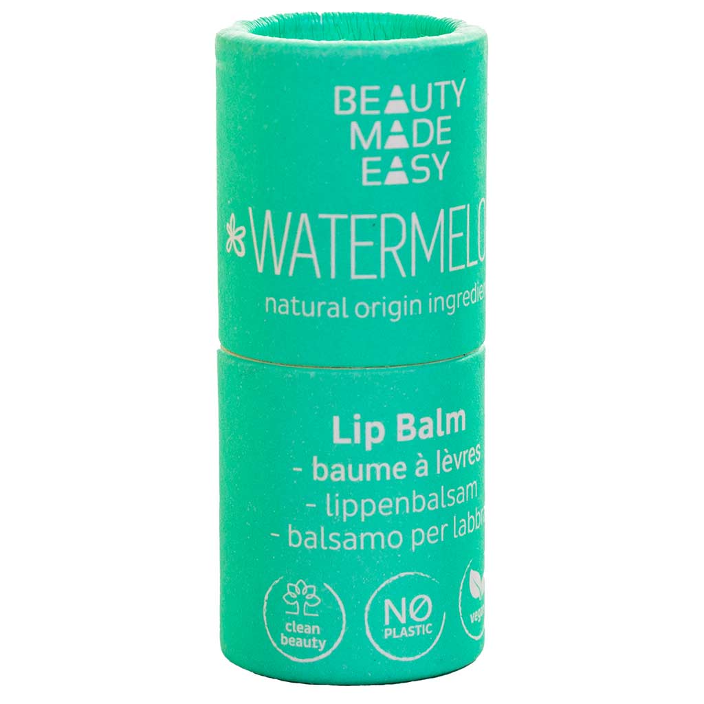 Beauty Made Easy Vegan Paper Tube Lip Balm Huulivoide Watermelon