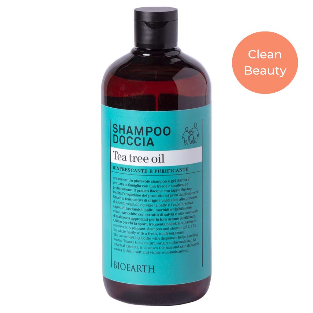 Bioearth Family Shampoo & Suihkugeeli Tea Tree 500 ml