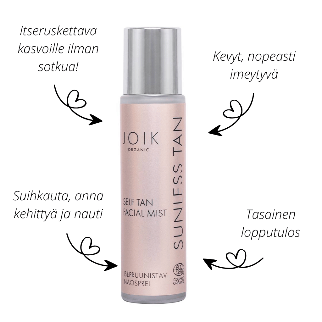 JOIK Organic Sunless Tan Self Tan Facial Mist COS ORG 50ml