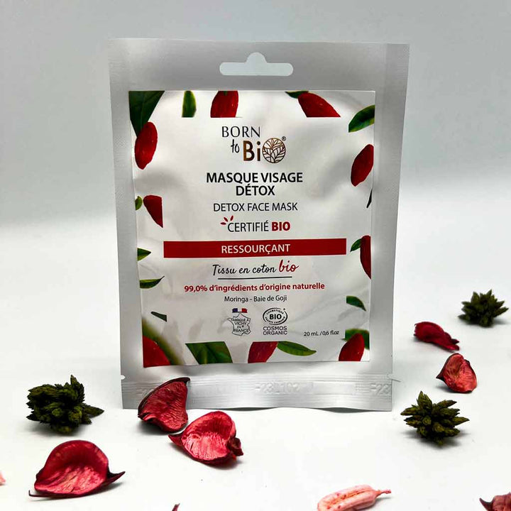 Born to Bio Detox Face Mask Syväpuhdistava Kangasnaamio 20ml