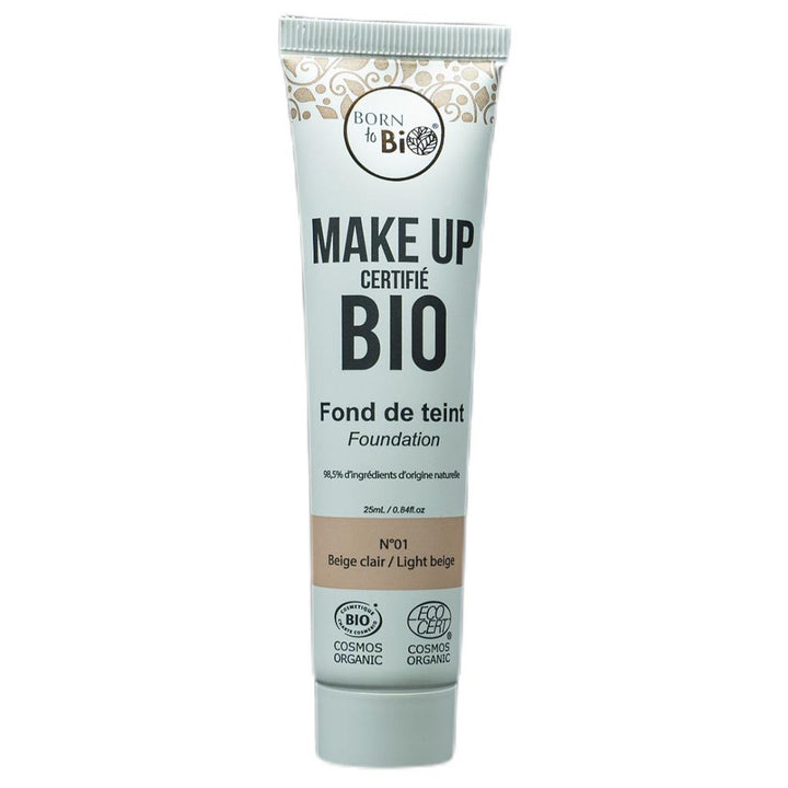 Born to Bio Organic Foundation - Meikkivoide 25ml - Light Beige