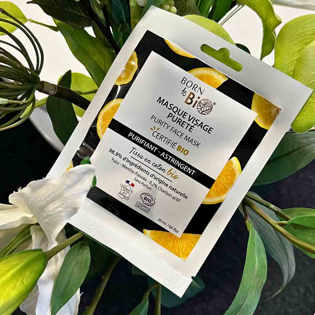 Born to Bio Yuzu Purity Face Mask Puhdistava Kangasnaamio 20ml