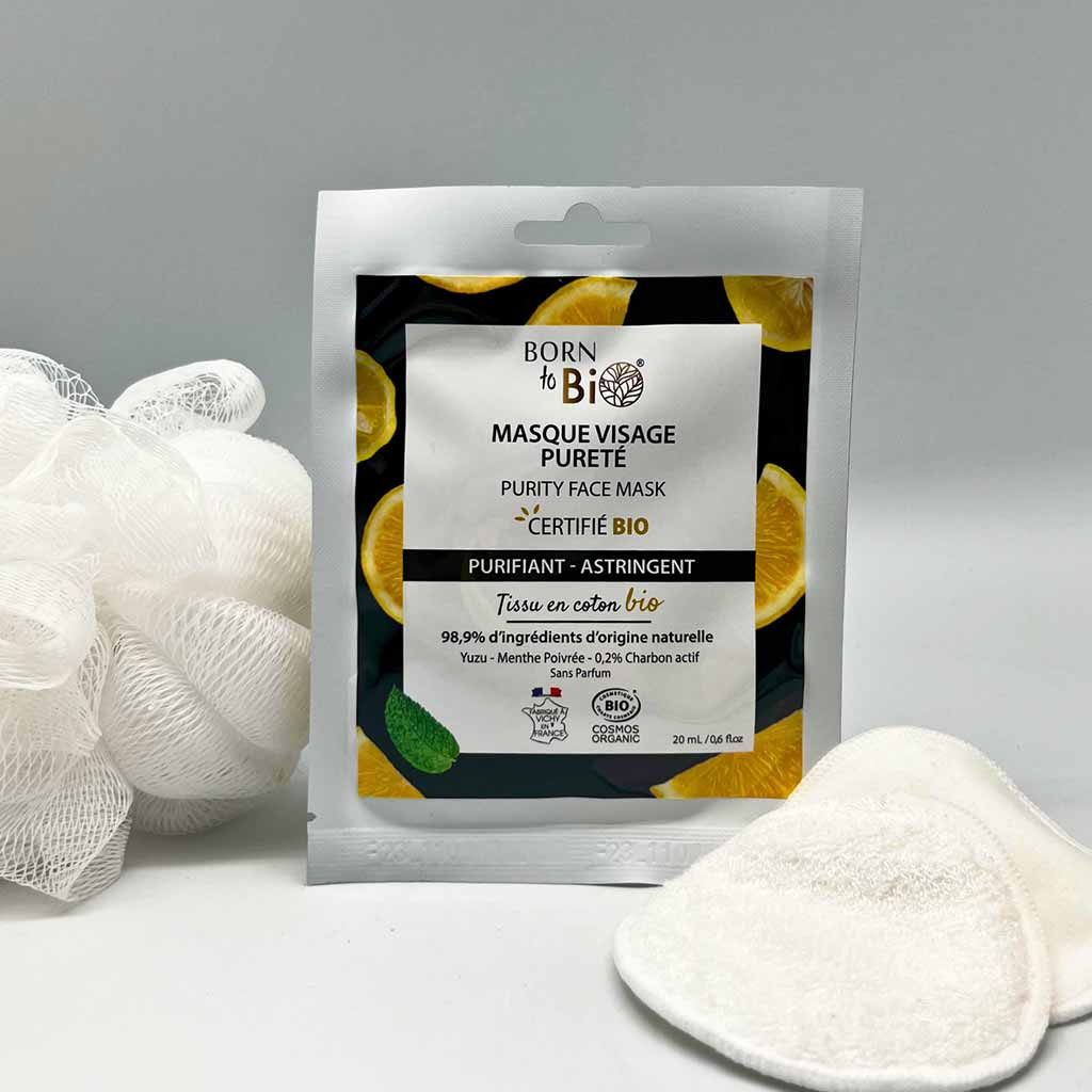 Born to Bio Yuzu Purity Face Mask Puhdistava Kangasnaamio 20ml