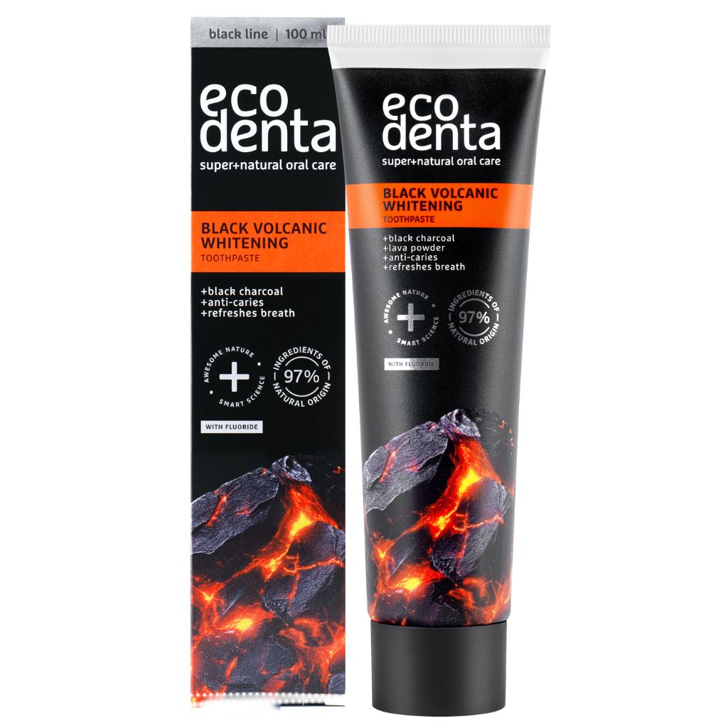 Ecodenta Black Volcanic Whitening Hammastahna 100ml