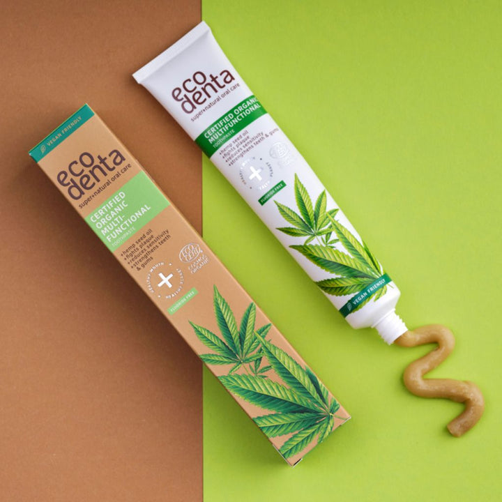Ecodenta Multifunctional Hemp Toothpaste Luomu Hamppuhammastahna 75ml
