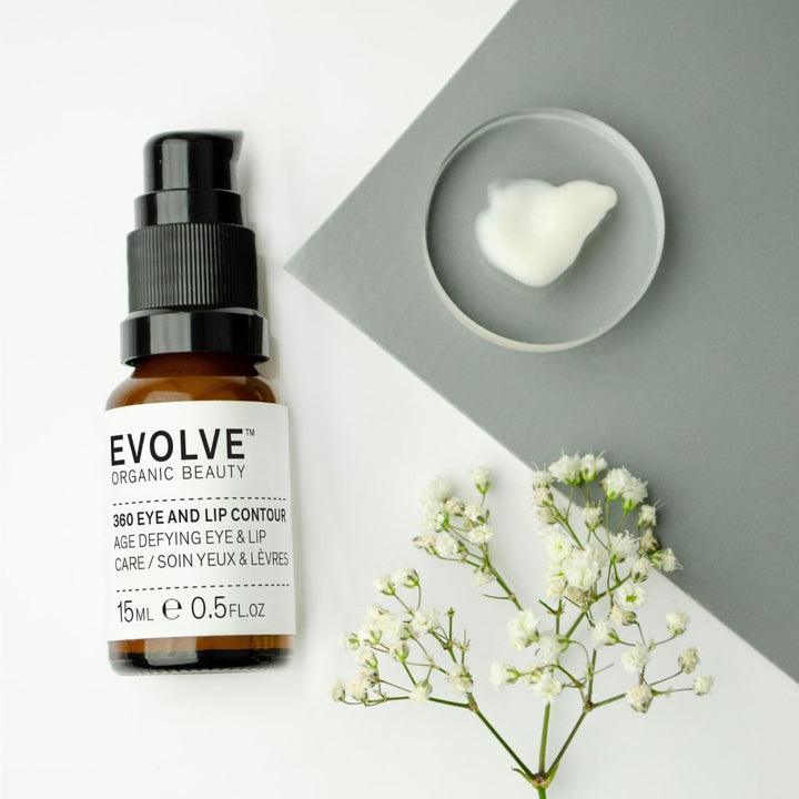 Evolve Organic Beauty 360 Eye & Lip Contour huulten- ja silmänympärysvoide 15ml