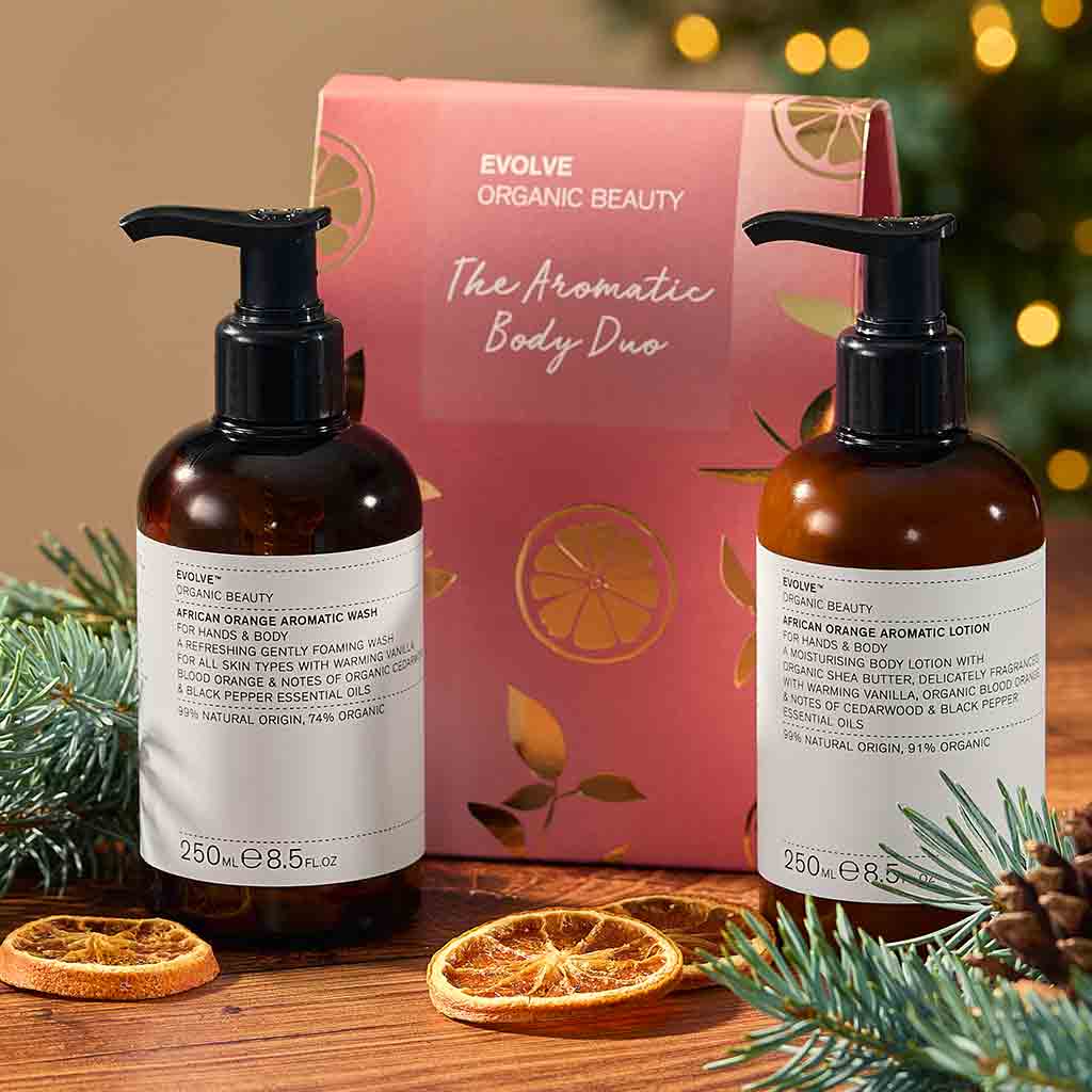 Outlet Evolve Organic Beauty The Aromatic Body Duo Lahjapakkaus