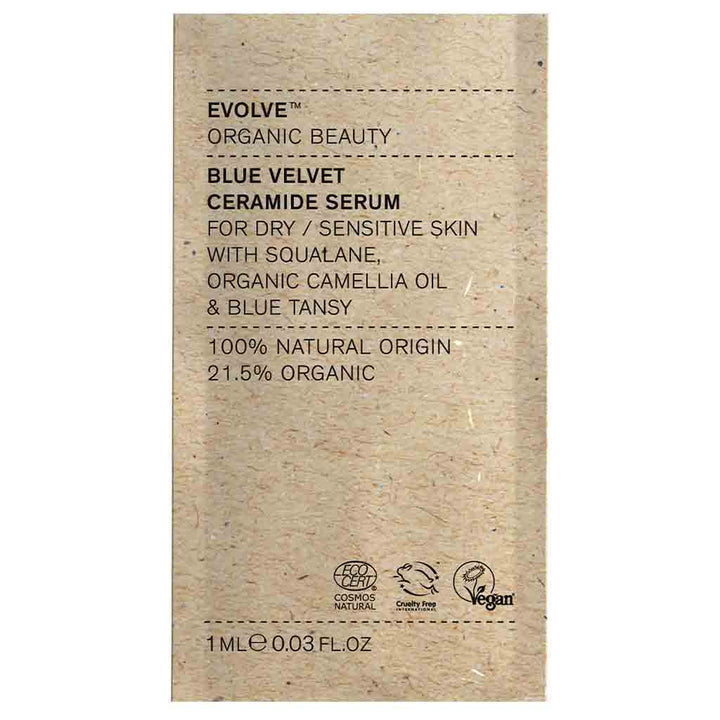 Evolve Organic Beauty Blue Velvet Ceramide Serum Kasvoseerumi 1ml Näyte