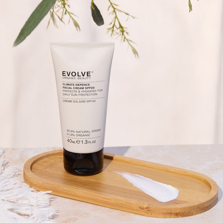 Evolve Organic Beauty Climate Defence SPF30 Cream Sävytön Kasvovoide 40ml