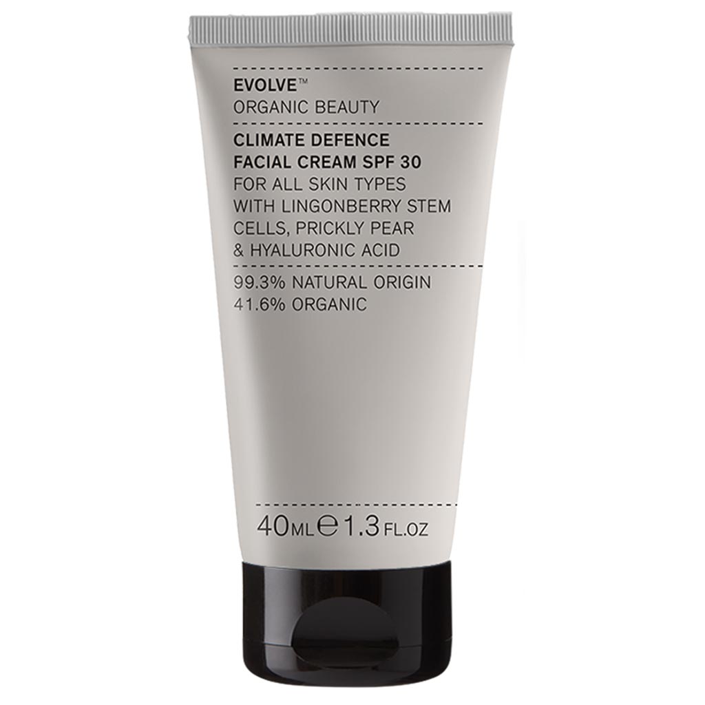 Outlet Evolve Organic Beauty Climate Defence SPF30 Cream Sävytön Kasvovoide 40ml