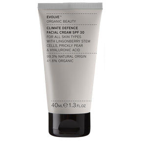 Evolve Organic Beauty Climate Defence SPF30 Cream Sävytön Kasvovoide 40ml