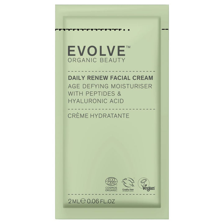 Evolve Organic Beauty Daily Renew Facial Cream Uudistava kasvovoide 2ml Näyte